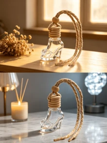 1 Car Air Freshener Hanging Diffuser,Valentine's Day Gift, Anniversary, Aromatherapy Set, Christmas, Anniversary,Deodorization, Fresh Air,Aromatherapy Essential Oils, Car Necessity,Car Decoration Deodorizing Aromatherapy, Suitable For Cars And Homes - one-size - View 5