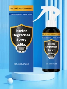 jakehoe 1 Stück/120ml Entfettungsspray Küchen-Schaum-Reinigungsspray, 1 Stück blaues Handtuch, Küchen-Dunstabzugshaube, schwere Ölflecken Reinigung, Fliesen, Herdplatte, Ölflecken auflösen, Multifunktionsreiniger, hartnäckige schwarze Flecken am Topfboden, Brandspuren, schwere Ölflecken, Kochgeschirr-Metallglanz wiederherstellen, dicke Ölflecken schnell auflösen, geeignet für den Hausgebrauch und gewerbliche Nutzung, unverzichtbares Reinigungswerkzeug für Zuhause, Reinigungsprodukt - Liquida - Übersicht 13