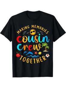 Camiseta vintage de manga corta y cuello redondo - Base negra microelástica aptara todas las estaciones, blusa de uste regular casual compatible con todas las marcas (lavable a máquina, prenda básica de ar) - Negro - Ver 2