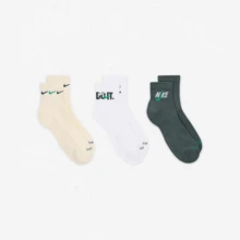 Bộ 3 đôi tất thể thao Nike unisex thoải mái, thoáng khí, thấm hút mồ hôi, thích hợp cho tập luyện. - Nhiều màu - Xem 3