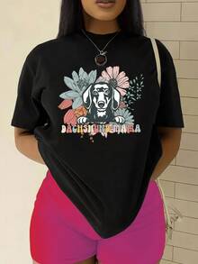 Camiseta retro de uste hoado para mujer - Camisetura uave de manga corta compatible con blusa, adecu para elegancia casual y moda urbana, camisetas que no encogen ni forman bolitas y lavables a máquinara atuendo casual (uste hoado, consulte la tabla de tallas) - Negro - Ver 2
