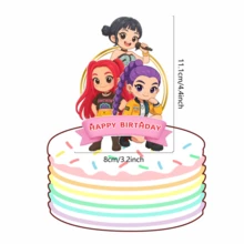 1pc 2026 New K-POP D Emon Hunter Girl Group Decorative Card, Suitable For Birthday Party Decoration, K-POP Themed Party Decoration - Multicolor - View 11