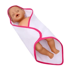1pc 39*39cm Doll Clothes Cuddle Blanket For Doll Girls Up To 18 Inches, Suitable For 43cm Reborn Dolls - Multicolor - View 6