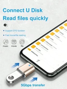 这款 USB-C 转 USB 适配器，Thunderbolt 4/3 转 USB 3.0 OTG 适配器，Type-C 转 USB 适配器，兼容带有 USB Type-C 接口的笔记本电脑/平板电脑/智能手机。这款 USB-C 转 USB 适配器可让您连接标准 USB 配件。 - 金色 - 查看 13