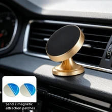 360° Rotatable Magnetic Adhesive Phone Holder, Vent Magnetic Phone Holder, Strong Metal Magnet, Suitable For All Smartphones, Vehicle Storage Organizer, Dashboard Accessory, Streamlined Design, Fashionable Accessory, High-Quality Material, Rotatable Holder, Smartphone Holder, Road Traveler, Car Owner - Car Phone Holder - View 17