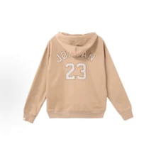 Nike Jordan Essentials Holiday Logo標誌連帽休閒長袖加絨衛衣 男款 麻黃色 - 麻黃 - 查看 3