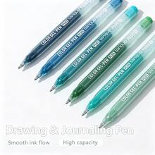 10/72pcs Glitter Color Ballpoint Pens, 1.0mm Tip, Large Capacity, Smooth Ink Flow, Suitable For DIY Doodle, Creative Writing, Marking Notebooks, Great For Student Stationery - Multicolor - View 6