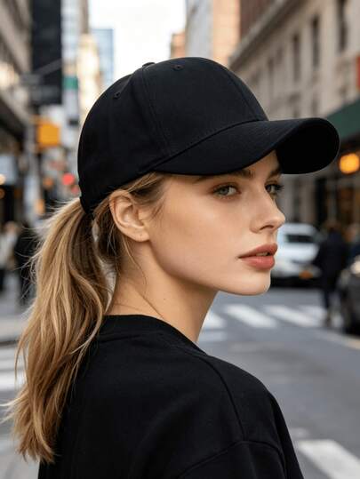 Unisex Vintage Washed Unstructured Baseball Cap, Wide Brim Adjustable Dad Hat, Versatile Daily Wear
