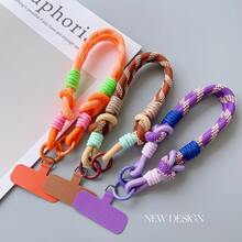 SUNJIANG New Upgraded Multi-Functional Lanyard Phone Strap, Universal Wrist Strap Short Cord, Multi-Purpose Anti-Lost Rope - Purple - View 4