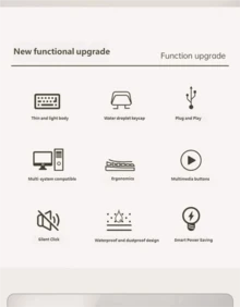 HP C10 Wireless Keyboard 2.4G Business Office Keyboard Minimalist Durable Splash-proof 104-Key Computer Keyboard Long Battery Life Rechargeable Keyboard Mouse For PC Laptop - 查看 11