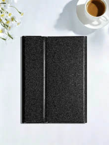 亮片水鑽平板保護殼附筆槽，適用於 Galaxy Tab/Mini 4/5/6/Mini 7/9.7/10.2/10.5/Air 4/Air 5/10th/10.9/Pro 11"/Air 11 (M2)/Pro 11 (M4)/2024/Air 13 (M3 2025)/Air 11" (M3) 2025/(A16) 11" 11th Gen 2025/RedmiPad Se - 黑色 - 查看 1