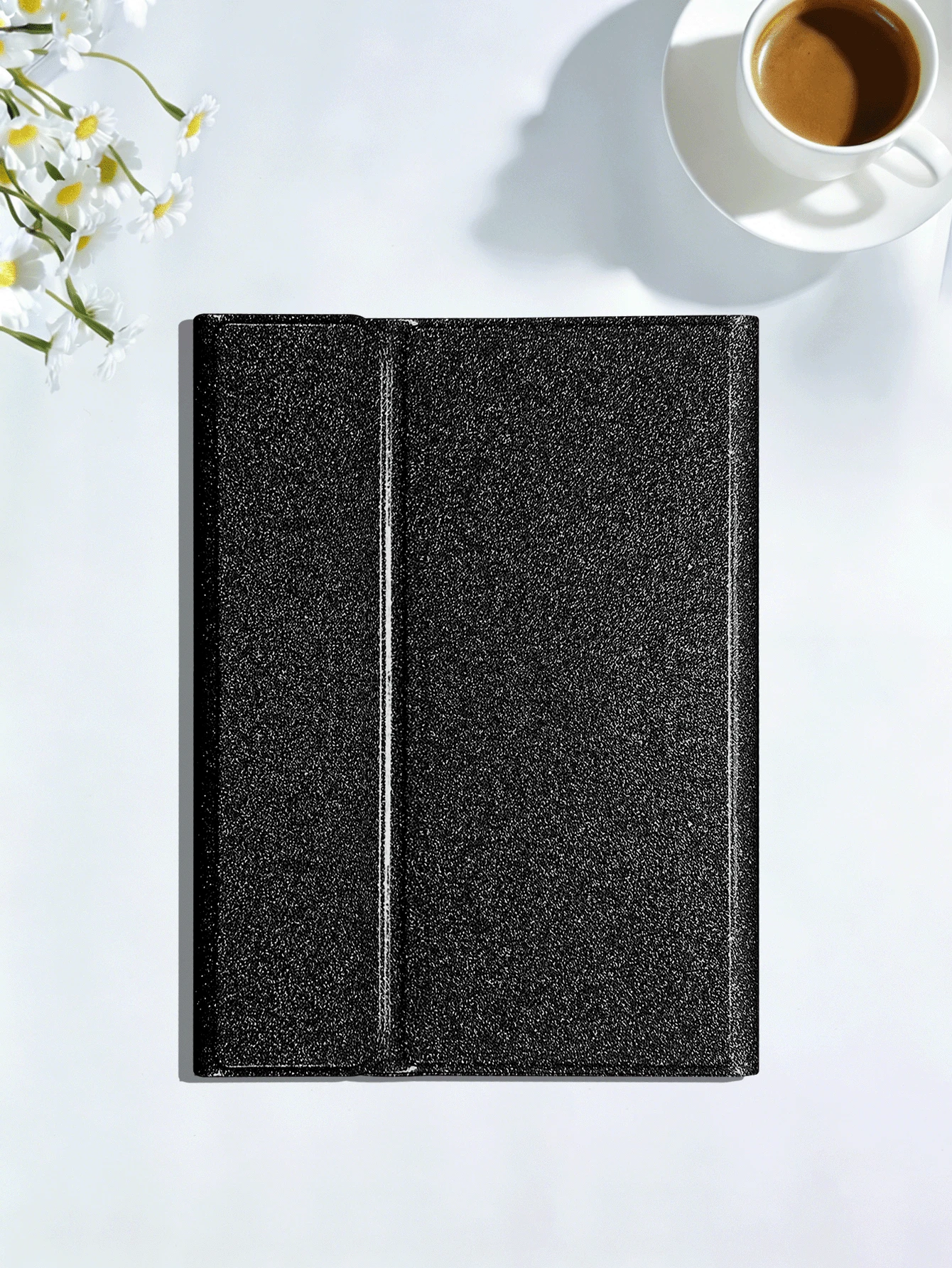 亮片水鑽平板保護殼附筆槽,適用於 Galaxy Tab/Mini 4/5/6/Mini 7/9.7/10.2/10.5/Air 4/Air 5/10th/10.9/Pro 11"/Air 11 (M2)/Pro 11 (M4)/2024/Air 13 (M3 2025)/Air 11" (M3) 2025/(A16) 11" 11th Gen 2025/RedmiPad Se - 黑色 - 查看 1