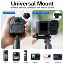 Gậy selfie tàng hình 70cm tương thích với Insta360 X5/X4/GO 3/ONE X và máy ảnh Osmo, gậy selfie dạng ống lồng bằng hợp kim nhôm, chụp ảnh 360°, thích hợp cho quay vlog du lịch. - Xem 6