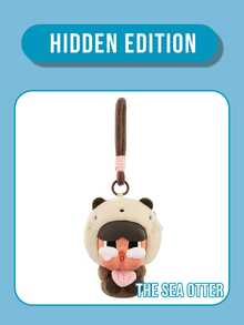POP MART CRYBABY Tears Into The Sea Series Earphone Bag,Cute Crybaby Mini Statue Wireless Earphone Storage Pouch,Collectible Gift For Fans Friends,Daily Backpack Pendant Decor,Back To School Gift Kawaii Plush Charm Pendant Birthday Christmas Gift - Multicolor - View 11