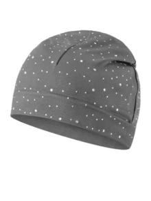 1 pieza Gorro casual de estilo callejero de unicolor con estampado de calavera de nailon, unisex para todas las estaciones - diamante entero - Ver 10