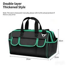 Oxford Cloth Waterproof Tool Bag, Wear-Resistant Thickened Handheld Shoulder Bag Suitable For Construction Site - Multicolor - View 13