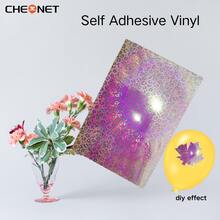 CHEONET-1卷转移胶带，适用于永久性自粘乙烯基材料，可用于乙烯基贴纸，是派对装饰、汽车贴纸DIY、工艺切割的理想之选，粘性强，转移效率高。 - 炫彩豹紋橙 - 查看 11