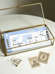 4/8/12 Stücke personalisierte Fluglinien Andenken, mit individuellem Namen, Datum & Ziel, einzigartiges Reisegeschenk für Paar, Jahrestage, Hochzeiten & Geburtstage, romantische Flug-Erinnerungskarte, stilvolle Reise-Souvenirs für ihn/sie/Familie/Freunde, Idee für Hochzeit, Vatertag - Verschiedenfarbig - Übersicht 3