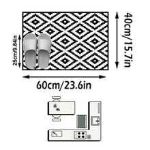 1PC Rug, Carpet, Area Rug, Door Mat, Nordic Modern Classic Geometric Diamond Pattern Outdoor Rug, Suitable For Entrance, Balcony, Garden, Outdoor, Yard, Living Room, All Seasons Soft Machine Washable Rug Mat, Home Decor - Multicolor - View 13
