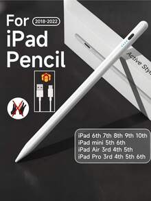 1pc Universal Active Capacitive Stylus Pen, Supports Writing, Drawing, Note-Taking, Aluminum Alloy Body, 8-Hour Usage, Type-C Charging, Magnetic Adsorption, Compatible With Smartphones & Tablets, Detachable Tip, 150-Day Standby - View 2