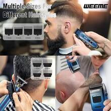 Bộ máy cắt và tỉa tóc sạc điện WEEME dành cho nam (4 món/3 món/1 món) - Màu xanh lam - Xem 6