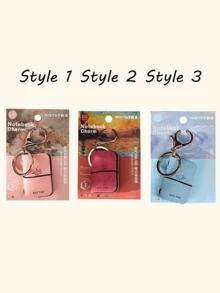 Mini PU Leather Keychain Notebook / Travel Essential / Impressionist Art Inspired Travel Diary -- Undated Inner Pages, Compact And Portable, Suitable For Daily Use Or Gifting To Friends And Family / Multiple Colors Available / Soft PU Leather Mini Planner / Creative "Ins Style" Keychain Pendant / Backpack Accessory / Portable Pocket Notebook / Exquisite Gift For Friends, Family, And Teachers - Multicolor - View 6