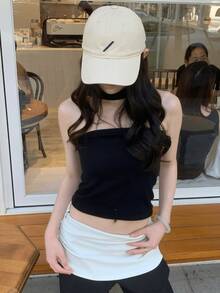 1件装 女士字母刺绣可调节休闲棒球帽 适合户外佩戴 柔软舒适 简约透气 街头音乐节 Y2K 节 返校季 秋冬季礼物 音乐节 - 彩色 - 查看 2
