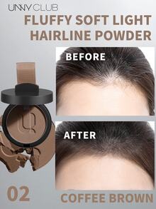 UNNY CLUB Hairline Powder, Waterproof & Sweat-Proof, Long-Lasting Color Fix, Smudge-Proof, Easy To Remove, Scalp-Friendly, Compact With Built-In Mirror, For Beginners, 1 Pc,Brand Beauty Cosmetic Makeup - 02 Brown - View 2
