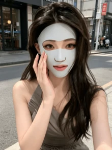 1pc Women's Summer Outdoor Sun Protection Face Mask - Ice Silk Breathable, Open Nose/Mouth Design For Easy Breathing, Suitable For Golf, Running, Cycling, Shopping And BeachSun Protection Essentials In Summer - Mouth and Nose Face Mask - View 3