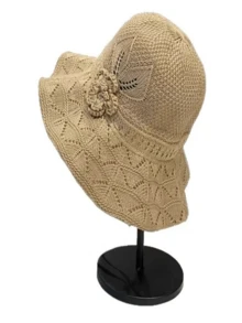 Nuevo sombrero de sol de ala ancha con estampado floral plegable para mujer, sombrero de cubo versátil con protección UV de moda - multicolor - Ver 7