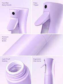 1/6pcs Cleaning & Beauty Spray Bottles, Fine Mist Spray Bottles, Continuous Spray Refill Bottles For Beauty Salons, Ultra-Fine Mist Spray Bottles - Hair, Home Cleaning, Salon, Gardening, Beauty, Plants, Skin Care, Hair, Cleaning, Body Care And Other Continuous Spray Bottles, Fine Mist Spray Bottles Continuous Spray Bottles - Multicolor - View 8