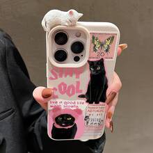 3D Lying Cat Pattern Phone Case, Compatible With Apple 17/17Pro/17Promax/16/16Pro/16 Pro Max 11 15 12 13 14 Pro Max 17 Air - Beige - View 2