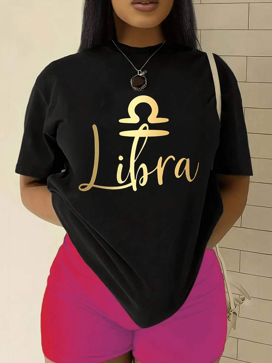 Camiseta elegante para mujer con un diseño retro único, hecha de puro aodón suave y cómodo, de manga corta, es una mezcla de simplicidad y moda, perfectara la elegancia casual, un imprescindible para el otoño, camiseta de manga corta casual elegante de uste entallado (uste hoado, consulte