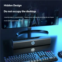 HP WS1Pro 有线蓝牙音箱，环绕立体声，高音量，现代风格，低音炮，音频条，家用音箱，有线蓝牙双模，电脑音频，原装 HP 音箱，适用于 PC、手机、笔记本电脑和电视。 - 查看 3