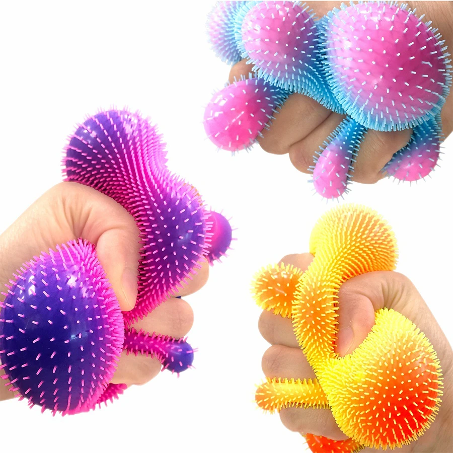 1pc Soft Squeeze Soybean Fidget Toy, Pressure Relief Sensory Toy, Reversible Color Change, Quiet & Durable, Suitable For Office & Party, Adult Stress Relief Toy