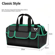 Oxford Cloth Waterproof Tool Bag, Wear-Resistant Thickened Handheld Shoulder Bag Suitable For Construction Site - Multicolor - View 12