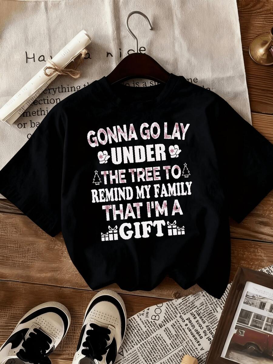 Camiseta elegante para mujer con estampados únicos, hecha de tela suave y cómoda de manga corta, es una mezcla de simplicidad y moda, perfectara looks casuales pero elegantes, i para mujeres a la moda, esencial de verano, camiseta negra clásica de color liso con diseño combinable (corte
