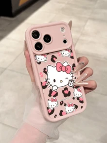 Miniso غطاء هاتف سميك مقاوم للصدمات بتصميم هالو كيتي الوردي الأنثوي، متوافق مع موديلات آيفون 17 برو ماكس، 17، 16 برو ماكس، 15 برو ماكس، 16 برو ماكس، 14، 13، 12، 11، 14 برو، 15 بلس، 12 برو، 16 بلس، XS، 14 برو ماكس، 13 برو وغيرها، بطباعة كرتونية جميلة - وردي - مشاهدة 5