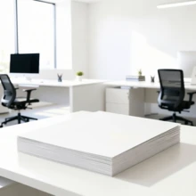 A3/A4 Size White Cardstock, 1PC (20 Sheets), Thick Paper, Rigid Cardboard, Suitable For Drawing, Sketching, Copying, And Other Purposes - White - View 10