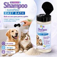 Shampoo en Polvo para Perros y Gatos Fancy Pets 120gr Cat accessories Corta uñas para perro Cat toys Kitten Dog Guarderia canina Mascotas Cachorro Accesorios - 100 g - Ver 1