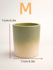 1个多巴胺渐变色花盆，彩色植物盆栽花瓶，适用于室内外花园阳台、客厅书桌装饰、庭院植物盆栽，家居装饰礼品 - 1PC - 查看 4