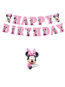 Disney 迪士尼米奇生日派对用品套装包含餐盘、纸巾、横幅和桌布。这款米奇主题套装非常适合婴儿派对、生日派对、家庭聚会、节日庆典、宝宝周年纪念、教室和幼儿园装饰，以及室内/室外冬季主题派对装饰。 - 彩色 - 查看 5