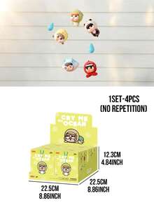 POP MART CRYBABY Tears Into The Sea Series Earphone Bag,Cute Crybaby Mini Statue Wireless Earphone Storage Pouch,Collectible Gift For Fans Friends,Daily Backpack Pendant Decor,Back To School Gift Kawaii Plush Charm Pendant Birthday Christmas Gift - Multicolor - View 13
