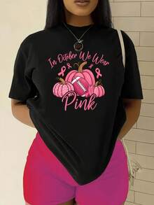 Camiseta de manga cortara mujer - Top casual suave retro de cuello redondo con mangas cortas, corte relado en línea H y cintura, ropa casual lavable a máquina y tres de festival - Camiseta básicara mujer_43 - Negro - Ver 2