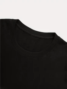 Women's Pure Cotton T-Shirt With A Round Neck And Print, Specially Released For Day Of The Dead And Halloween. Made With High-Quality Materials, It Is Lightweight, Comfortable, And Breathable, With A Basic Design, Simple Style, And Original, Unique Look. Women's T-Shirts. - 黑色 - 查看 6