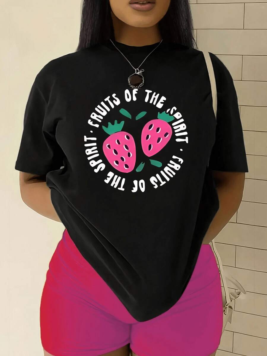Camiseta de manga cortara mujer - Suave top casual retro de cuello redondo con mangas cortas, uste relado de línea H, lisara usar en capas o sola, lavable a máquinara uso diario y festivales, camiseta básica, camiseta de manga corta casual elegante de uste entallado (para un uste