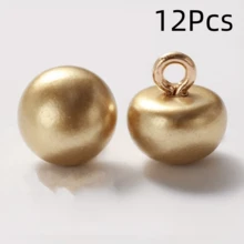 6/12/20Pcs Fashion Colorful Pearl Buttons, Multi-Functional Pearl Buckles, Tailor Shop Buttons, Suitable For Cheongsam, Dresses, Shirts, Knitwear, Wedding Dresses, Hanfu Copper Shank Hand-Sewn Buttons - Multicolor - View 16