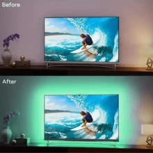 3535 RGB LED灯条，USB 5V供电，三键线控，可变色柔性灯带，适用于电视背光、卧室、游戏装饰 - 3Key-USB-3535 - 查看 8