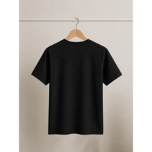 Women's Pure Cotton T-Shirt With Double Heart Print – Mom And Grandma, Going Out T-Shirts For Women - 黑色 - 查看 3