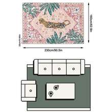 1PC Rug, Carpet, Area Rug, Door Mat, European & American Vintage Persian Jungle Tiger Totem Outdoor Rug, Suitable For Entryway, Balcony, Garden, Outdoor, Patio, Living Room, All-Season Soft Machine Washable Rug Mat, Home Decor - Multicolor 1 - View 13